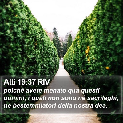 Atti 19:37 RIV Bible Verse Image