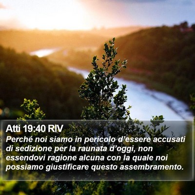 Atti 19:40 RIV Bible Verse Image