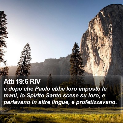 Atti 19:6 RIV Bible Verse Image