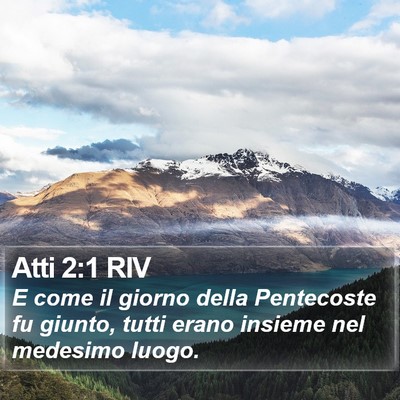 Atti 2:1 RIV Bible Verse Image