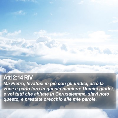 Atti 2:14 RIV Bible Verse Image
