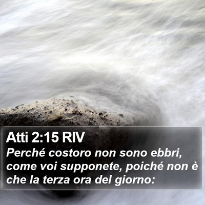Atti 2:15 RIV Bible Verse Image