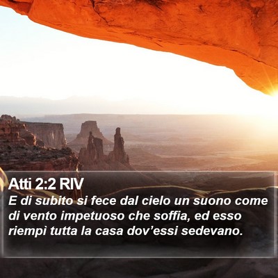 Atti 2:2 RIV Bible Verse Image