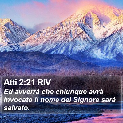 Atti 2:21 RIV Bible Verse Image