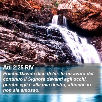 Atti 2:25 RIV Bible Verse Image