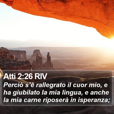 Atti 2:26 RIV Bible Verse Image