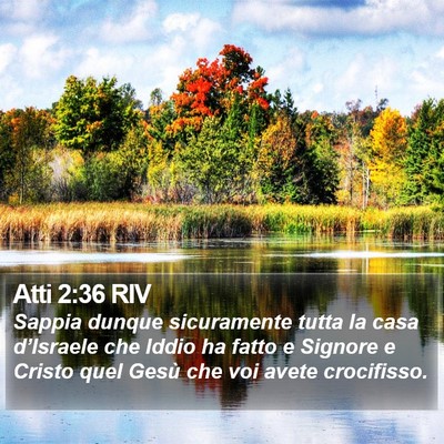 Atti 2:36 RIV Bible Verse Image