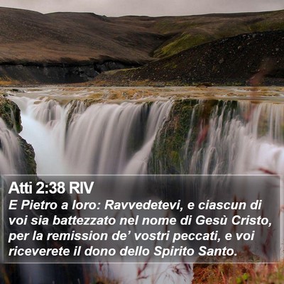 Atti 2:38 RIV Bible Verse Image