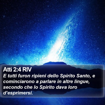 Atti 2:4 RIV Bible Verse Image