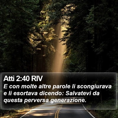 Atti 2:40 RIV Bible Verse Image