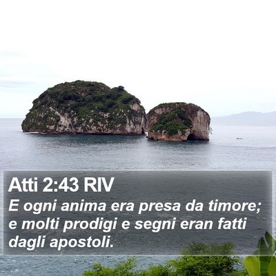 Atti 2:43 RIV Bible Verse Image