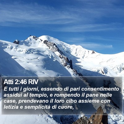 Atti 2:46 RIV Bible Verse Image