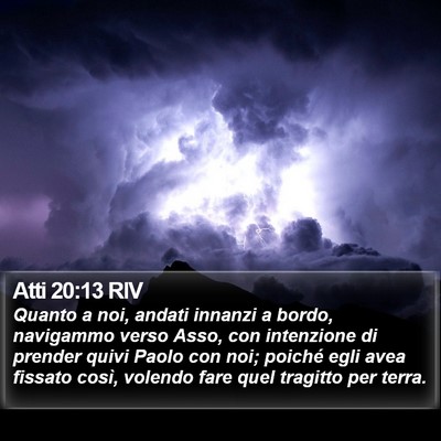 Atti 20:13 RIV Bible Verse Image