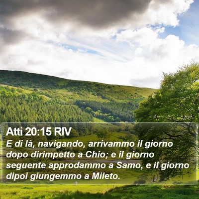 Atti 20:15 RIV Bible Verse Image
