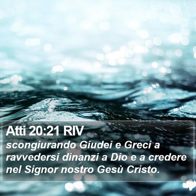 Atti 20:21 RIV Bible Verse Image