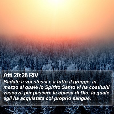 Atti 20:28 RIV Bible Verse Image