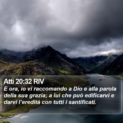 Atti 20:32 RIV Bible Verse Image