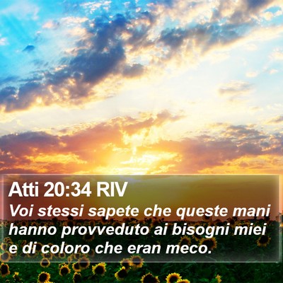 Atti 20:34 RIV Bible Verse Image