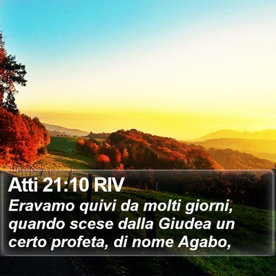 Atti 21:10 RIV Bible Verse Image