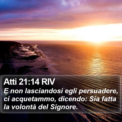 Atti 21:14 RIV Bible Verse Image