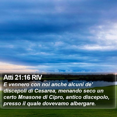 Atti 21:16 RIV Bible Verse Image