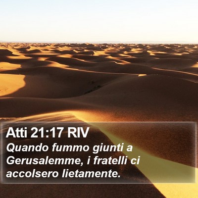 Atti 21:17 RIV Bible Verse Image