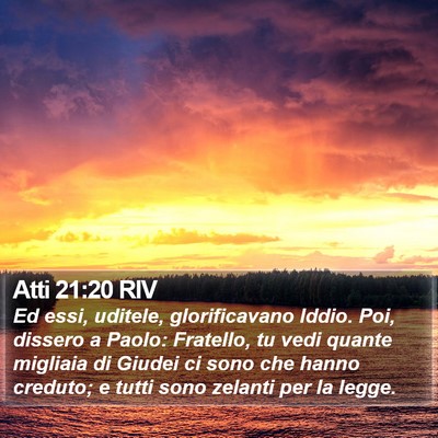 Atti 21:20 RIV Bible Verse Image