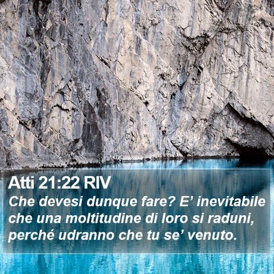 Atti 21:22 RIV Bible Verse Image
