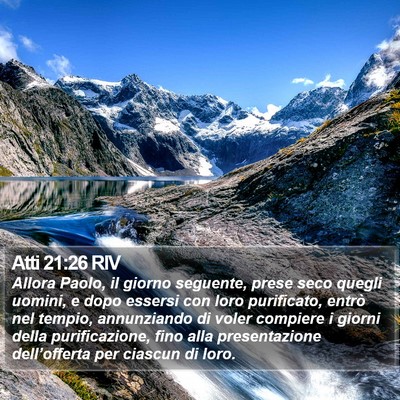 Atti 21:26 RIV Bible Verse Image