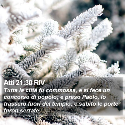 Atti 21:30 RIV Bible Verse Image