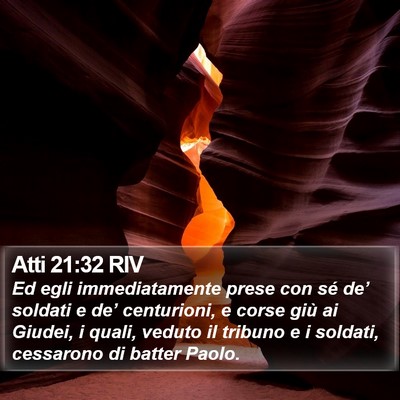 Atti 21:32 RIV Bible Verse Image