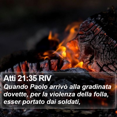 Atti 21:35 RIV Bible Verse Image