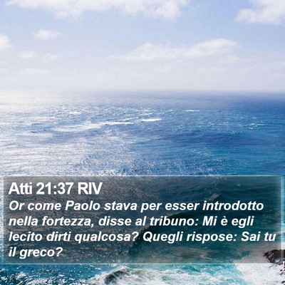 Atti 21:37 RIV Bible Verse Image