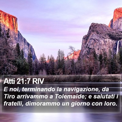Atti 21:7 RIV Bible Verse Image