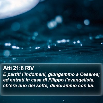 Atti 21:8 RIV Bible Verse Image