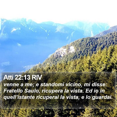 Atti 22:13 RIV Bible Verse Image