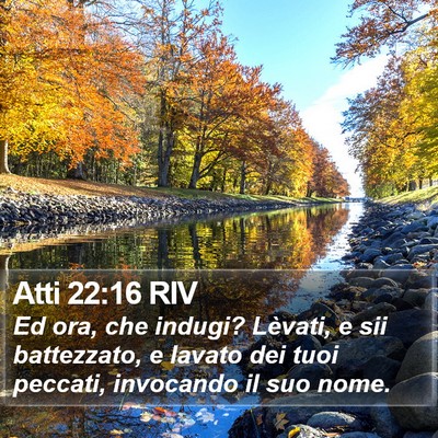 Atti 22:16 RIV Bible Verse Image
