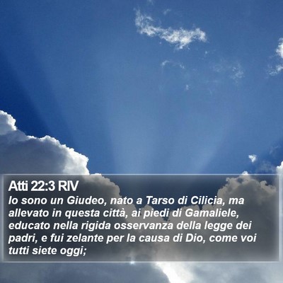 Atti 22:3 RIV Bible Verse Image