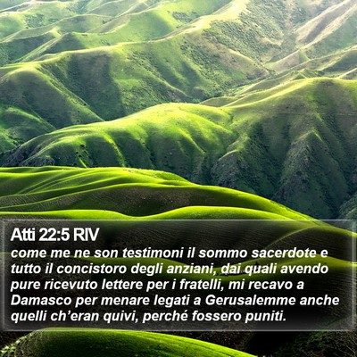 Atti 22:5 RIV Bible Verse Image