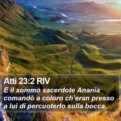 Atti 23:2 RIV Bible Verse Image