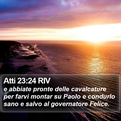 Atti 23:24 RIV Bible Verse Image