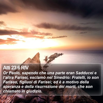 Atti 23:6 RIV Bible Verse Image