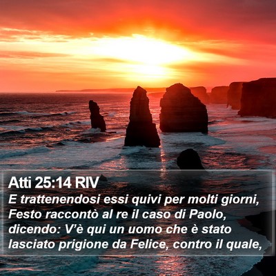 Atti 25:14 RIV Bible Verse Image
