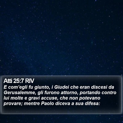 Atti 25:7 RIV Bible Verse Image