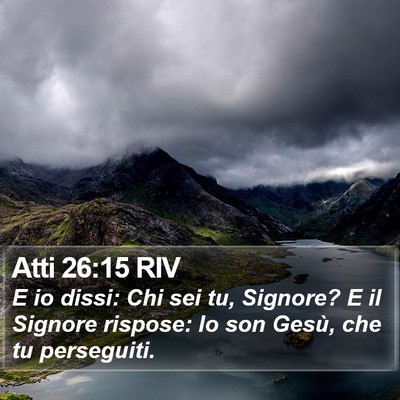 Atti 26:15 RIV Bible Verse Image
