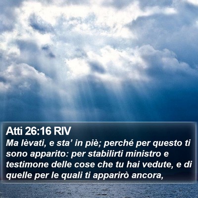 Atti 26:16 RIV Bible Verse Image