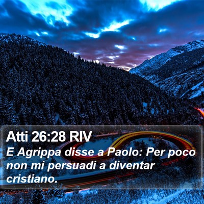 Atti 26:28 RIV Bible Verse Image