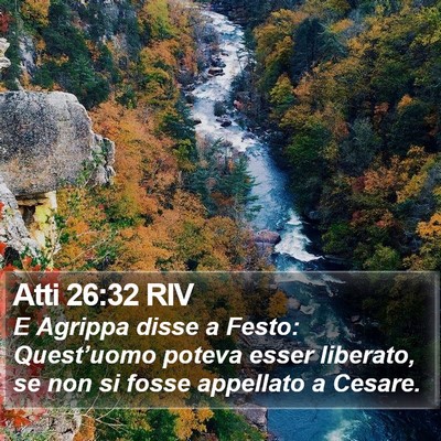 Atti 26:32 RIV Bible Verse Image