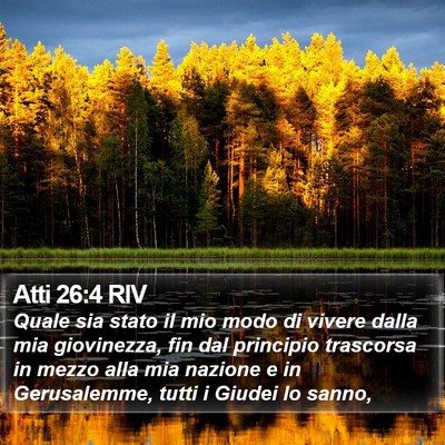 Atti 26:4 RIV Bible Verse Image