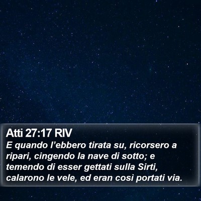 Atti 27:17 RIV Bible Verse Image